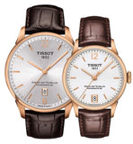 Tissot Chemin Des Tourelles Powermatic 80 Lady Silver Dial Brown Leather Strap Watch For Women - T099.207.36.037.00 Authentic Buy Shop Now