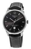 Tissot Chemin Des Tourelles Powermatic 80 Black Dial Black Leather Strap Watch For Men - T099.407.16.447.00 Authentic Buy Shop Now