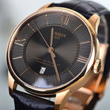 Tissot Chemin des Tourelles Powermatic 80 Brown Dial Brown Leather Strap Watch for Men - T099.407.36.448.00 Authentic Buy Shop Now