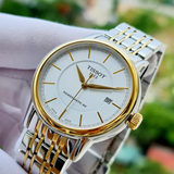 Tissot T Classic Carson Automatic White Dial Two Tone Steel Strap Watch for Men - T085.407.22.011.00 Authentic Buy Shop Now