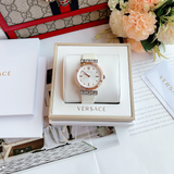 Versace Greca White Dial White Leather Strap Watch for Women - VELW00120 Authentic Buy Shop Now