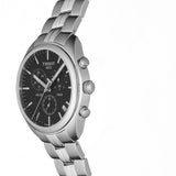 Tissot T Classic PR 100 Chronograph Black Dial Silver Steel Strap Watch for Men - T101.417.11.051.00 Authentic Buy Shop Now