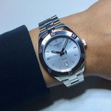 Tissot PR 100 Sport Chic Silver Dial Silver Steel Strap Watch for Women - T101.910.11.031.00 Authentic Buy Shop Now