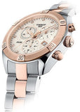 Tissot PR 100 Sport Chic Chronograph Diamonds Mother of Pearl Dial Two Tone Steel Strap Watch for Women - T101.917.22.116.00 Authentic Buy Shop Now