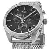 Tissot PR 100 Chronograph Black Dial Silver Mesh Bracelet Watch For Men - T101.417.11.051.01 Authentic Buy Shop Now
