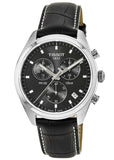 Tissot PR 100 Chronograph Black Dial Black Leather Strap Watch For Men - T101.417.16.051.00 Authentic Buy Shop Now