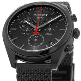 Tissot T Classic PR 100 Chronograph Black Dial Black Mesh Bracelet Watch For Men - T101.417.33.051.00 Authentic Buy Shop Now