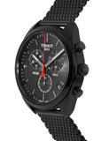 Tissot T Classic PR 100 Chronograph Black Dial Black Mesh Bracelet Watch For Men - T101.417.33.051.00 Authentic Buy Shop Now