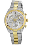Tissot PR 100 Sport Chic Chronograph Silver Dial Two Tone Steel Strap Watch For Women - T101.917.22.031.00 Authentic Buy Shop Now