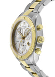 Tissot PR 100 Sport Chic Chronograph Silver Dial Two Tone Steel Strap Watch For Women - T101.917.22.031.00 Authentic Buy Shop Now