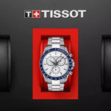 Tissot V8 Quartz T Sport Chronograph White Dial Silver Steel Strap Watch For Men - T106.417.11.031.00 Authentic Buy Shop Now