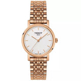 Tissot T Classic Everytime Small White Dial Rose Gold Mesh Bracelet Watch For Women - T109.210.33.031.00 Authentic Buy Shop Now