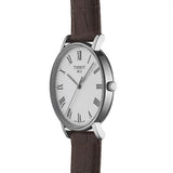 Tissot T Classic Everytime White Dial Brown Leather Strap Watch For Men - T109.410.16.033.00 Authentic Buy Shop Now