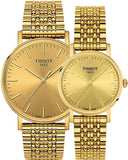 Tissot T Classic Everytime Medium Gold Dial Gold Mesh Bracelet Watch For Men - T109.410.33.021.00 Authentic Buy Shop Now