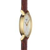 Tissot Everytime Desire Small White Dial Maroon Leather Strap Watch For Women - T109.210.36.031.00 Authentic Buy Shop Now