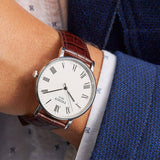 Tissot T Classic Everytime White Dial Brown Leather Strap Watch For Men - T109.410.16.033.00 Authentic Buy Shop Now