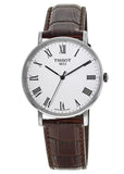 Tissot T Classic Everytime White Dial Brown Leather Strap Watch For Men - T109.410.16.033.00 Authentic Buy Shop Now