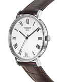 Tissot T Classic Everytime White Dial Brown Leather Strap Watch For Men - T109.410.16.033.00 Authentic Buy Shop Now