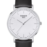 Tissot T Classic Everytime Large White Dial Black Leather Strap Watch For Men - T109.610.16.031.00 Authentic Buy Shop Now