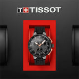 Tissot T Race Cycling Chronograph Black Dial Black Rubber Strap Watch For Men - T111.417.37.441.07 Authentic Buy Shop Now