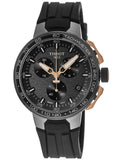 Tissot T Race Cycling Chronograph Black Dial Black Rubber Strap Watch For Men - T111.417.37.441.07 Authentic Buy Shop Now
