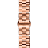 Tissot T Wave Mother of Pearl Dial Rose Gold Steel Strap Watch For Women - T112.210.33.113.00 Authentic Buy Shop Now