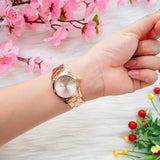 Tissot T Wave Rose Gold Dial Rose Gold Steel Strap Watch For Women - T112.210.33.456.00 Authentic Buy Shop Now