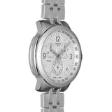 Tissot T Sport PRC 200 Chronograph White Dial Silver Steel Strap Watch For Men - T114.417.11.037.00 Authentic Buy Shop Now