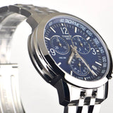 Tissot PRC 200 Chronograph Quartz Blue Dial Silver Steel Strap Watch For Men - T114.417.11.047.00 Authentic Buy Shop Now