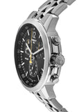 Tissot PRC 200 Chronograph Black Dial Silver Steel Strap Watch For Men - T114.417.11.057.00 Authentic Buy Shop Now
