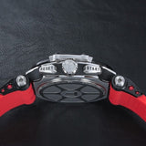 Tissot T Race Chronograph Black Dial Red Silicone Strap Watch For Men - T115.417.27.051.00 Authentic Buy Shop Now