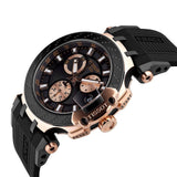 Tissot T Race Chronograph Black Dial Black Silicone Strap Watch For Men - T115.417.37.051.00 Authentic Buy Shop Now