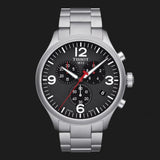 Tissot Chrono XL Black Dial Silver Steel Strap Watch For Men - T116.617.11.057.00 Authentic Buy Shop Now