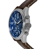 Tissot Chrono XL Vintage Blue Dial Brown Leather Strap Watch For Men - T116.617.16.042.00 Authentic Buy Shop Now