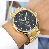 Tissot Chrono XL Classic Black Dial Gold Steel Strap Watch for Men - T116.617.33.051.00 Authentic Buy Shop Now