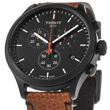 Tissot Chrono XL NBA Special Edition Black Dial Brown Leather Strap Watch for Men - T116.617.36.051.12 Authentic Buy Shop Now