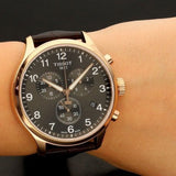 Tissot T Sport Chrono XL Classic Brown Dial Brown Leather Strap Watch For Men - T116.617.36.057.01 Authentic Buy Shop Now