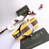 Gucci G Timeless Quartz Yellow & Purple Dial Yellow & Purple NATO Strap Watch For Men - YA1264069 Authentic Buy Shop Now
