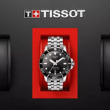 Tissot Seastar 1000 Powermatic 80 Black Dial Silver Steel Strap Watch For Men - T120.407.11.051.00 Authentic Buy Shop Now