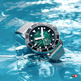 Tissot Seastar 1000 Chronograph Green Dial Silver Mesh Bracelet Watch For Men - T120.417.11.091.00 Authentic Buy Shop Now