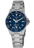 Tissot Seastar 1000 Lady Blue Dial Silver Steel Strap Watch For Women - T120.210.11.041.00 Authentic Buy Shop Now