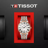 Tissot T Classic Carson Premium Silver Dial Two Tone Steel Strap Watch For Men - T122.410.22.033.00 Authentic Buy Shop Now