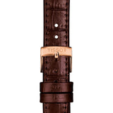 Tissot T Classic Carson Premium White Dial Brown Leather Strap Watch for Women - T122.207.36.033.00 Authentic Buy Shop Now