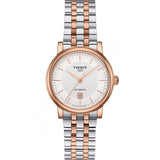 Tissot T Classic Carson Premium 30 White Dial Two Tone Steel Strap Watch for Women - T122.207.22.031.01 Authentic Buy Shop Now