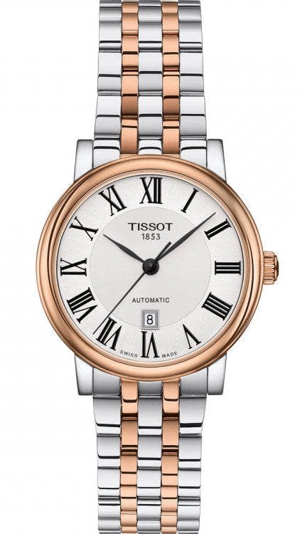 Tissot T Classic Carson Premium 30 White Dial Two Tone Steel Strap Watch for Women - T122.207.22.033.00 Authentic Buy Shop Now