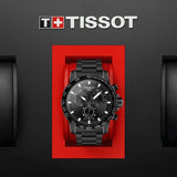 Tissot Supersport Chrono Black Dial Black Steel Strap Watch For Men - T125.617.33.051.00 Authentic Buy Shop Now