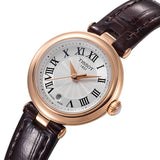 Tissot Bellissima Small Lady White Dial Brown Leather Strap Watch For Women - T126.010.36.013.00 Authentic Buy Shop Now