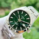 Tissot Gentleman Powermatic 80 Silicium Green Dial Silver Steel Strap Watch For Men - T127.407.11.091.01 Authentic Buy Shop Now