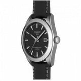 Tissot Gentleman Powermatic 80 Silicium Black Dial Black Leather Strap Watch For Men - T127.407.16.051.00 Authentic Buy Shop Now