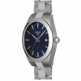 Tissot Gentleman Blue Dial Silver Steel Strap Watch For Men - T127.410.11.041.00 Authentic Buy Shop Now